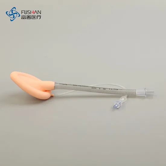Mascarilla laríngea Manguito de silicona reforzado con anestesia médica desechable Mascarilla laríngea Mascarilla laríngea para vías respiratorias